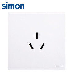 西蒙(SIMON)开关插座 16a三孔插座面板 86型浴霸开关插座 E6系列16a空调三孔插座 象牙白色 721681