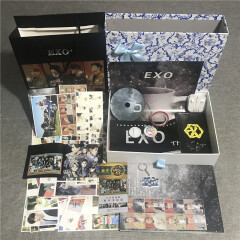 EXO专辑 写真集周边后续海报边伯贤朴灿烈张艺兴cd明信片手环礼物 钻石套装写真