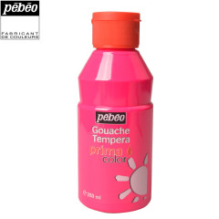 法国贝碧欧 儿童水粉颜料 荧光色 可水洗颜料 250ml 荧光红