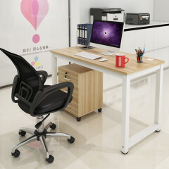 爱儿舒（LOVSSU）办公家具职员办公桌椅组合屏风卡座现代简约工位多人培训电脑桌子 单人位-（含椅） 白枫配白架