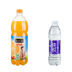 美汁源果粒橙1.25LX12瓶+纯悦饮用水550mlX24瓶