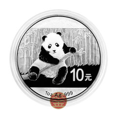 上海銮诚 2014年熊猫金银币1盎司银币 熊猫银币2014 1盎司银猫 单枚裸币