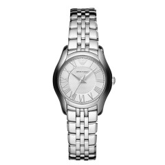 阿玛尼(Emporio Armani)手表钢制表带商务休闲简约石英时尚腕表女士腕表AR1716