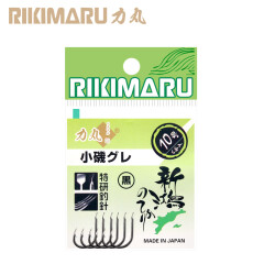 日本原装进口渔钩 小矶有刺 黑 一包 钓鱼钩 力丸 日本高端钓具品牌 竞技比赛 1号-10枚