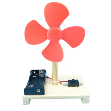 畅高台式风扇科技小发明手工diy材料包小制作儿童拼装益智玩具 台式风扇【材料包】