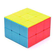奇艺233魔方 123魔方 一层魔方 二层魔方二三三异形魔方彩色黑色送教程儿童益智玩具方趣智玩 233彩色+教程