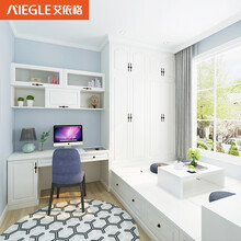 艾依格全屋定制 榻榻米床衣柜一体定制 欧式简约整体多功能空间组合定制榻榻米 定制诚意金（非商品价格）