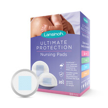兰思诺(Lansinoh)防溢乳垫蓝色锁芯防溢乳贴高吸收量隔乳垫夜用一次性防溢乳垫50片装 1盒装(50片)