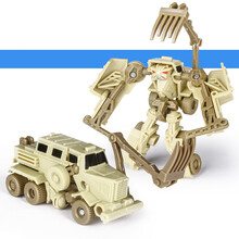 小型 男孩机器人可变形玩具金刚4迷你小汽车小型7儿童全套8手动3-6周岁 BX215狂蟒