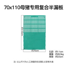 农盛乐  复合漏粪板猪用育肥猪BMC漏粪板母猪产床仔猪用漏粪地板养殖设备 70*110复合半漏母猪漏粪板