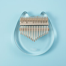 TOM旗下品牌nalu美人鱼  水晶透明卡林巴拇指琴kalimba手指琴17音初学者入门 水晶猫