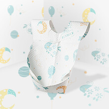 MDB一次性围兜婴儿口水巾宝宝饭兜儿童吃饭防水防脏围嘴喂饭兜 蜗牛