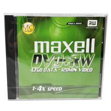 麦克赛尔maxell 原装行货 dvd+rw 可擦写空白光盘 4.7gb 单片盒装dvdrw刻录盘 DVD+RW 单片盒装5张