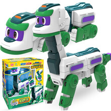灵动创想帮帮龙6第5季玩具出动探险队变形机器人科里菲俪恐龙霸王龙模型玩具套装 发声变形系列-柏尔卡5997