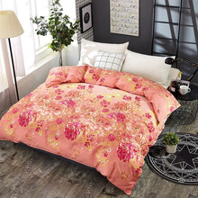 茗妃 被套单件田园清新单人寝室宿舍双人床被罩 妩媚花W 1.5*2米