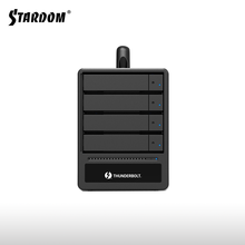 星腾ST2ST4ST8-TL3-U5-TB3-B雷电2/3磁248盘位存储阵列柜硬盘盒 ST4-TB3 +雷电2转接头+雷电2线材