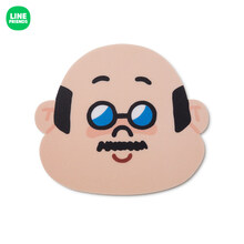 LINE FRIENDS布朗熊鼠标垫 卡通动漫周边萌趣卡通脸型电脑鼠标垫办公用品 部长 鼠标垫