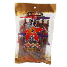 广州酒家利口福 猪肉棒 猪肉脯包装 猪肉干休闲办公零食零嘴0 85g炭烧黑椒猪肉脯