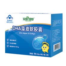 60粒】安琪纽特DHA藻油软胶囊60粒少年儿童辅助改善记忆力 青少年学生成人保健品 DHA藻油软胶囊
