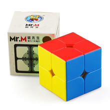 圣手磁先生三阶二阶四阶五阶 磁力定位专业比赛专用3阶魔方益智早教玩具 圣手磁先生二阶彩色【磁力】