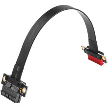 魔羯（MOGE）PCI-E x1延长线180度 pcie3.0延长扩展x1转x1 连接转接线 PCIE延长线MC22204