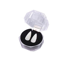 万圣节假牙cosplay吸血鬼僵尸牙齿小虎牙精灵耳朵角色扮演出万圣节道具 19mm夜光假牙+牙胶