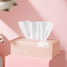 今之逸品 洁面巾一次性洗脸巾 替代毛巾美容巾卸妆化妆棉纸巾擦脸擦手棉柔巾平纹20*20cm80抽 北欧粉