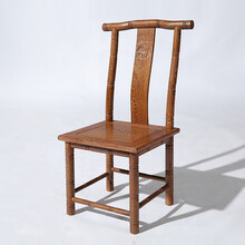 梨言 红木家具非洲鸡翅木（学名：非洲崖豆木）靠背椅 实木中式小孩餐椅 小凳子 长37*宽34*高78/坐高35