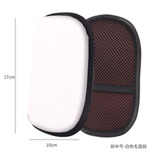 jron锦荣皮具护理绒毛手套鞋擦质地柔软上鞋油不伤皮面抛光清洁除尘手套抛光手套擦亮手套擦油手套 新中号白色绒毛手套