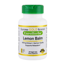 CGN 蜜蜂花柠檬香蜂草提取物 减压缓解疲劳助睡眠 有助于支持放松舒缓减轻压力和焦虑 60粒 500毫克/粒 欧洲医学品质