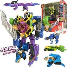 奥迪双钻 巨神战击队 豪华机器人变形组合机器人合体拼装儿童玩具 豪华版裂地战击王 533309-N