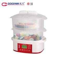 GOODWAY威馬香港威马电子电蒸笼电蒸锅多功能家用型蒸汽锅早餐机大容量自动断电蒸笼GF-350TA 米白色