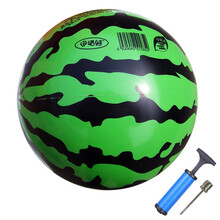 伊诺特皮球儿童拍拍球1-3岁幼儿园婴儿球玩具运动充气球 6寸西瓜球（送气筒气针）