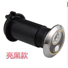 防盗门猫眼门铃一体35管径加长猫眼带门铃通用高清多功能家用门镜 35管径金杯门厚80-105