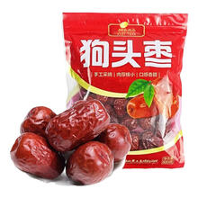 榆农尚品陕北狗头枣西安延安陕西特产原味大红枣枣子大枣西安特新鲜 狗头枣500g*1袋装