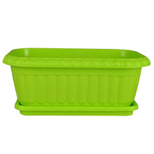 德沃多肥料 阳台菜盆塑料花盆带托盘长方形阳台种植盆种菜花盆