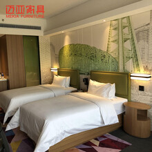 定制酒店式客房标间大床全套家具高端星级酒店连体电视柜写字台 标间全套