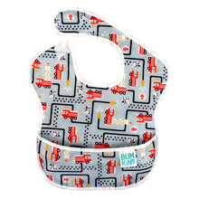 美国Bumkins宝宝吃饭兜婴儿童围兜大号防水围嘴食饭兜口水巾-甜馨同款 S-897【消防车】