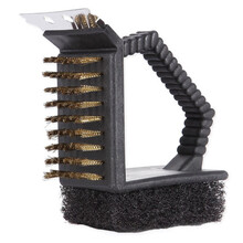 克来比 不锈钢烤肉签子新疆红柳烧烤签子 烧烤针 羊肉串签子室内 户外烧烤用品配件工具 烤炉钢丝刷KLB1106