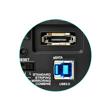 台式机3.5英寸2盘位高速USB3.10串口硬盘阵列盒子柜箱 CRTS35EU3RS6G