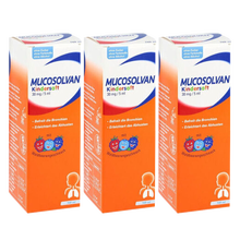 德国沐舒坦Mucosolvan沐舒坦婴幼儿童宝宝清肺镇咳嗽化谈 3瓶装 直邮 0岁以上100ml 痰咳