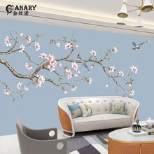 金丝雀(ANARY)  电视背景墙壁画客厅影视墙8D凹凸立体墙布沙发背景墙8D壁布北欧墙画3D环保 66250 3D丝绸布/平方米  无缝整张