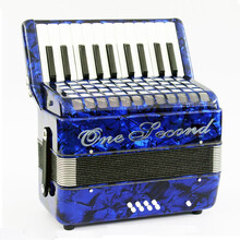 一秒（ONESECOND）德国音簧手风琴成人儿童60/96/120BS在线免费教学 8贝斯蓝色