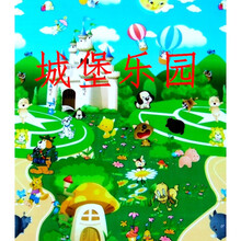 新款宝宝爬行垫婴儿童爬爬垫客厅家用可折叠地垫无味拼接泡沫加厚垫子 城堡乐园+字母水果 2米*1.8米*0.5厘米