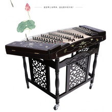 民音402扬琴乐器 鸡翅木扬琴 贝雕扬琴 考级 演奏级红木杨琴乐器 鸡翅木月下荷塘