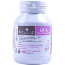 国际	
佰澳朗德（Bio island）海藻油DHA胶囊 澳洲原装进口 备孕期孕中孕后dha脑黄金素胶囊60粒/1瓶