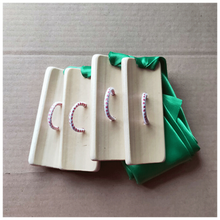 曲漾节板红绸竹节板广场舞适用小快板舞蹈表演竹板儿童响板练口才 深绿色