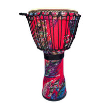 非洲鼓 儿童标8 幼儿园初学者丽江手鼓打击乐器云南迷你 赤红羽翼(8寸 绑绳款)