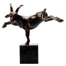 阿斯蒙迪青铜雕塑艺术品限量收藏高端商务礼品乔迁贺寿家居装饰摆件客厅书房办公室弗兰斯限量作品 撒欢的山羊