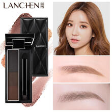 蓝秀官网专柜三色眉粉眉笔防水防汗自然立体眉粉初学者带双头眉刷 MHI01